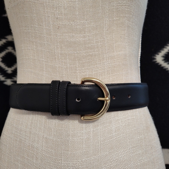 Vintage 90's Coach Brand Genuine Glove Tanned Leather Adjustable Unisex Belt, SM - Picture 2 of 11